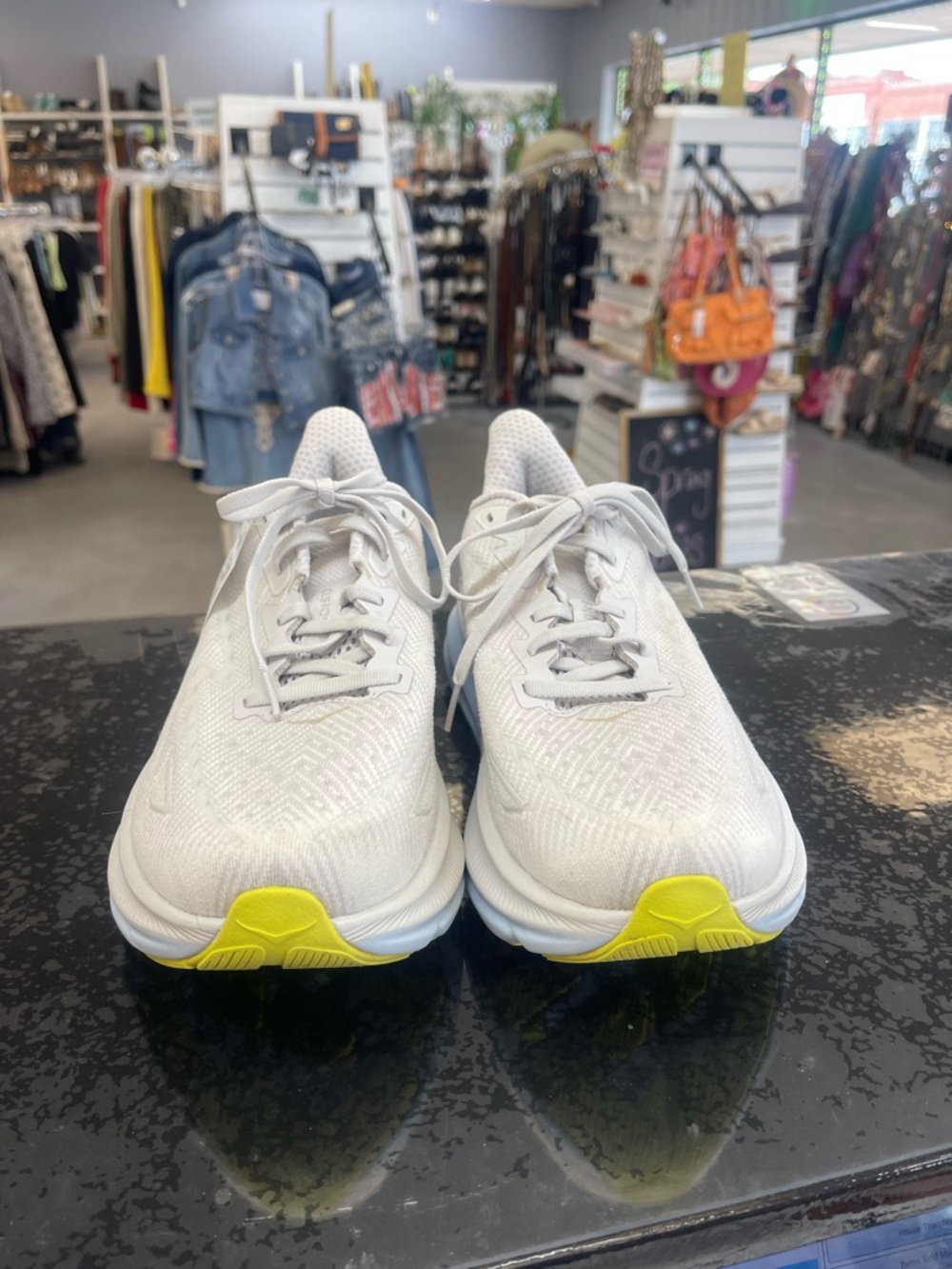 Hoka Women's White/Cream Sneakers - Picture 2 of 9